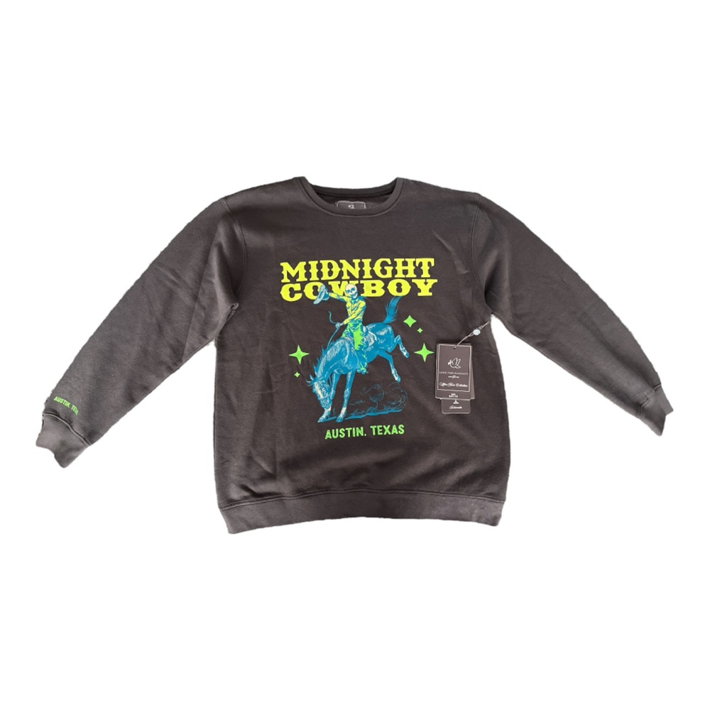 Love For Humanity Gray Midnight Cowboy Size Small